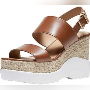 Michael Kors leather Wedge Sandals size 6.5